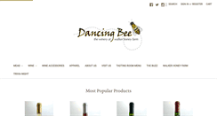 Desktop Screenshot of dancingbeewinery.com